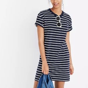 Madewell Striped Pocket Tee Dress XS
